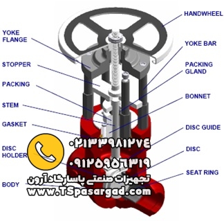 اجزای داخلی شیرآلات صنعتی YPPI کره