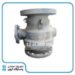 شیر توپی ball valve 12 کلاس 300 آلیاژ WCB