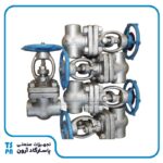 شیر کشویی gate valve 1/2 کلاس 2500  F304L